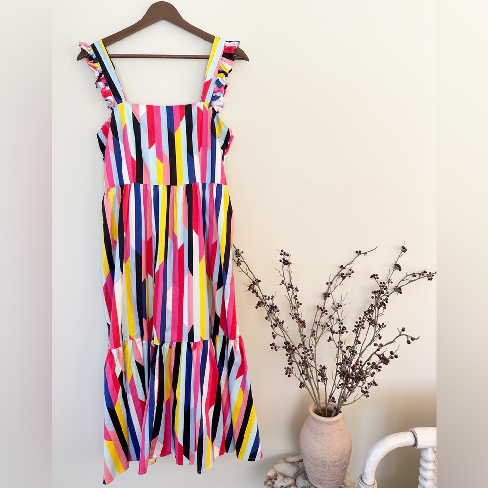 Crosby by Mollie Burch Becca Dress, Rainbow Geo